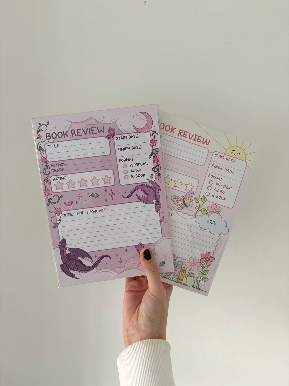 Romance Book Review Pad
