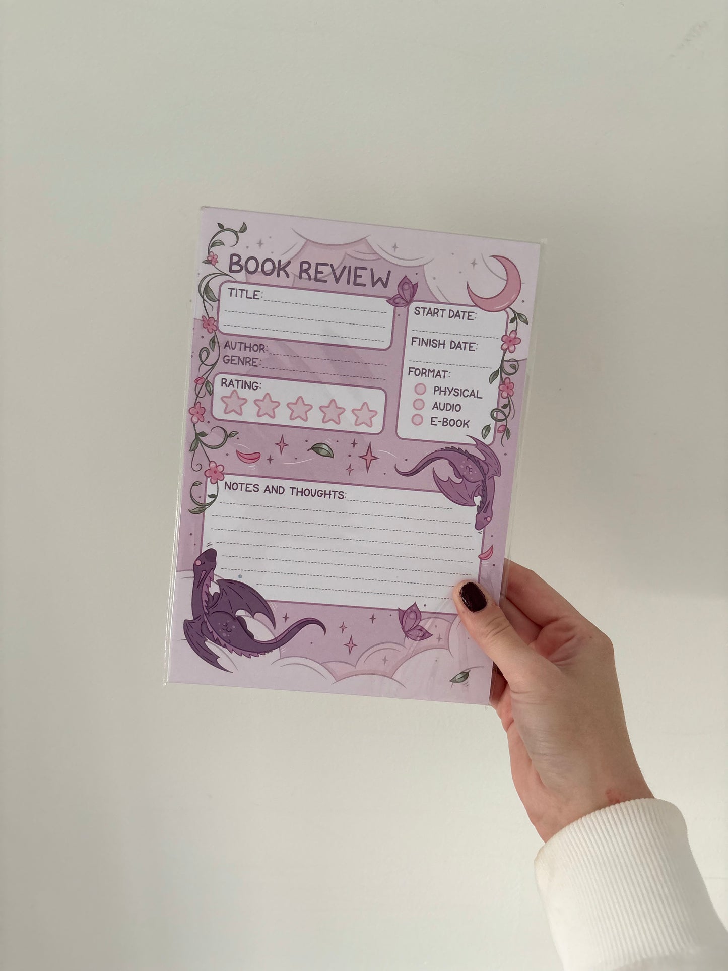 Romance Book Review Pad
