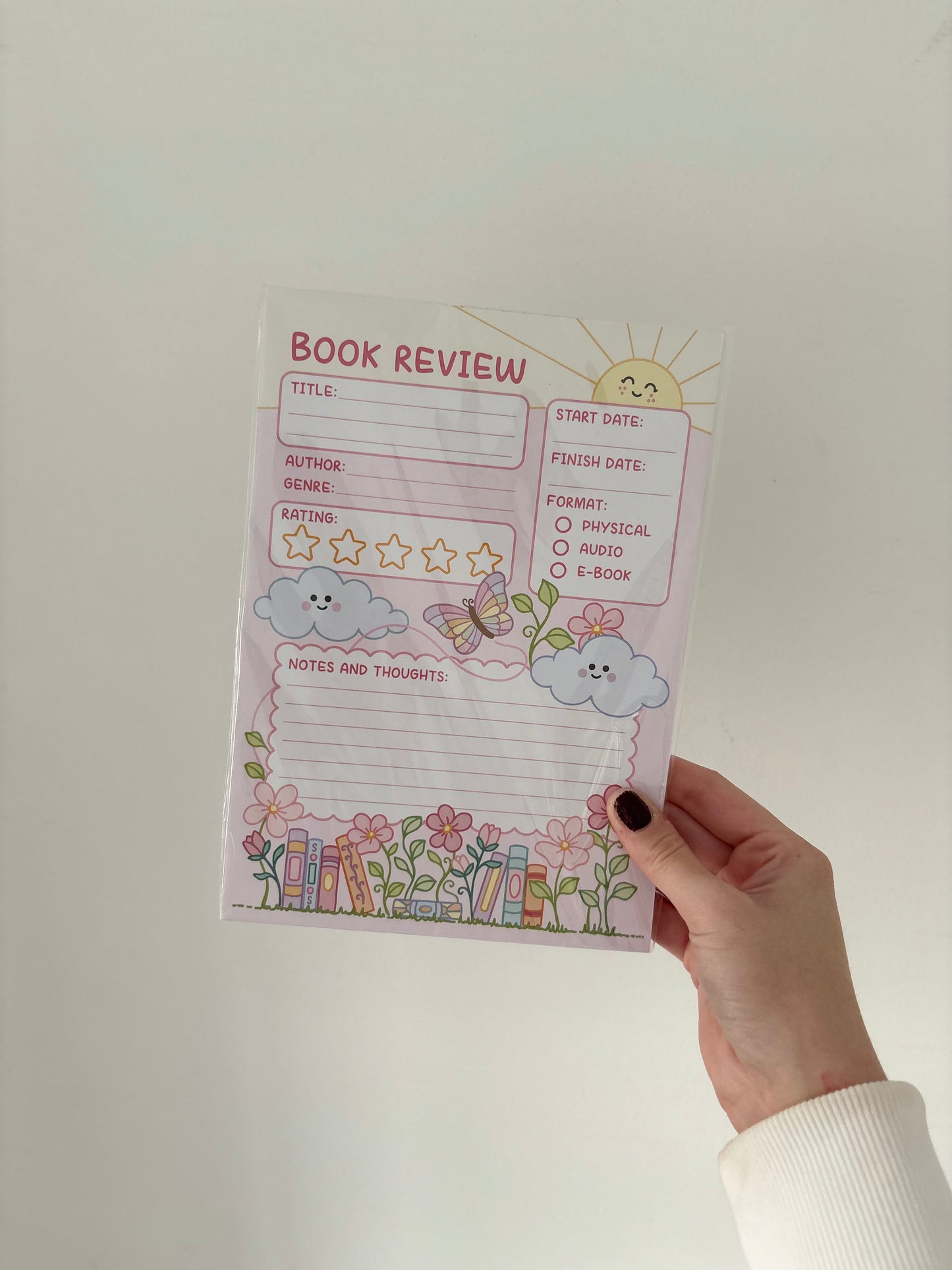 Romance Book Review Pad
