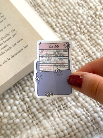 Library Card Sticker