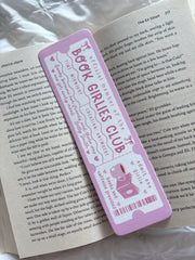 Pink Book Girlies Club Bookmark