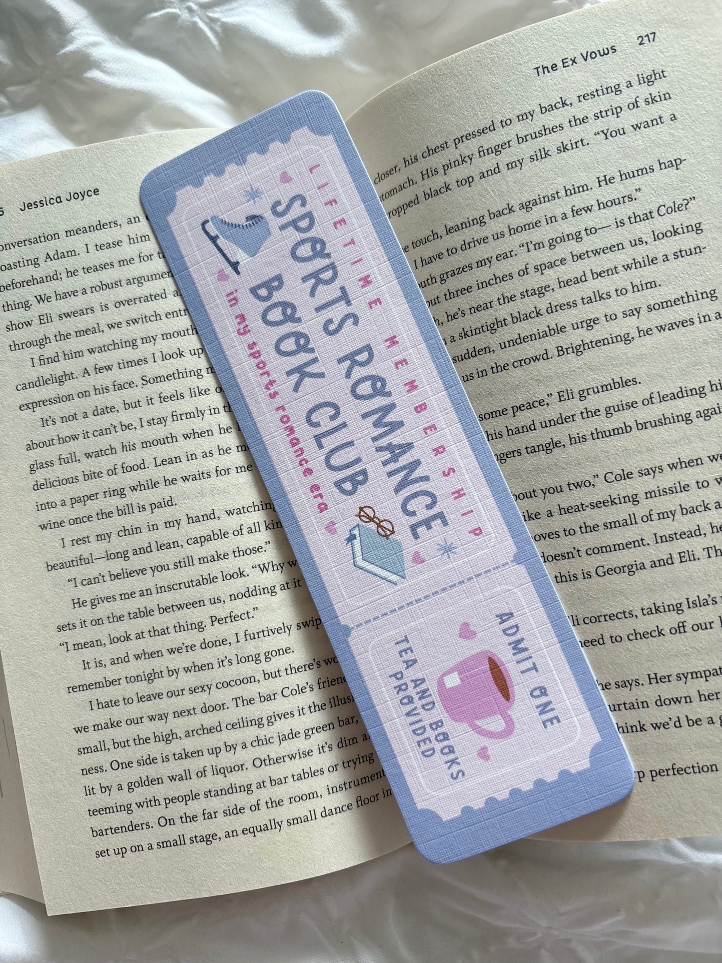 Sports Romance Book Club Bookmark