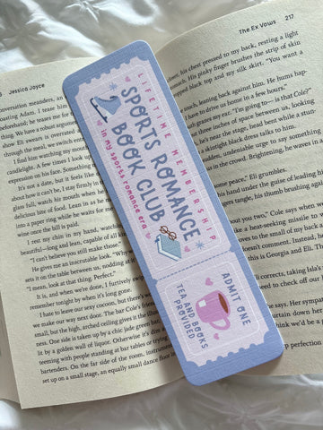 Sports Romance Book Club Bookmark