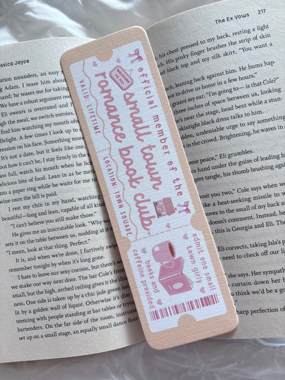 Small Town Romance Book Club Bookmark
