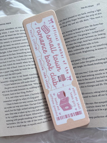 Small Town Romance Book Club Bookmark