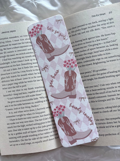 Floral Cowgirl Bookmark