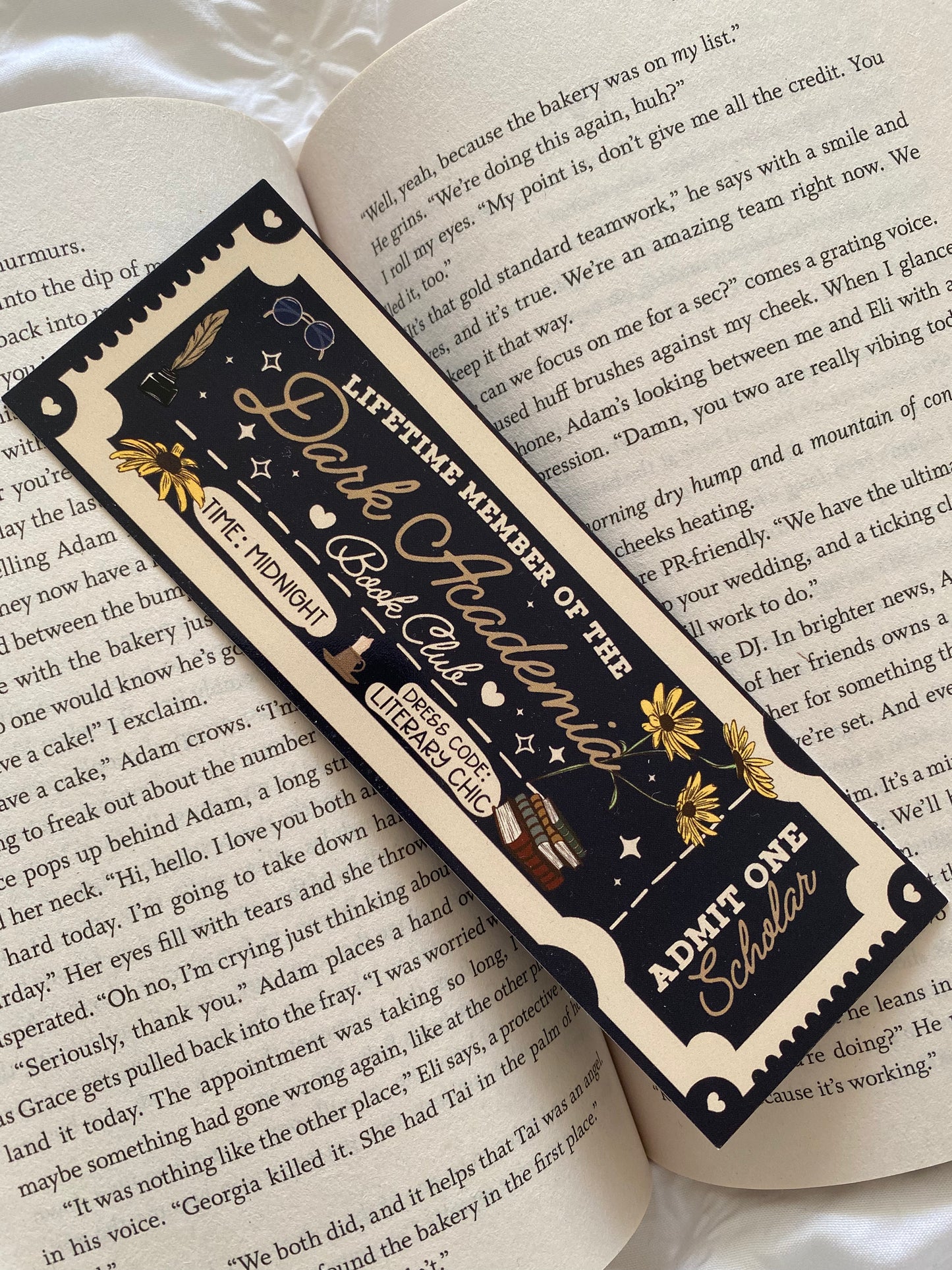 Dark Academia Book Club Bookmark