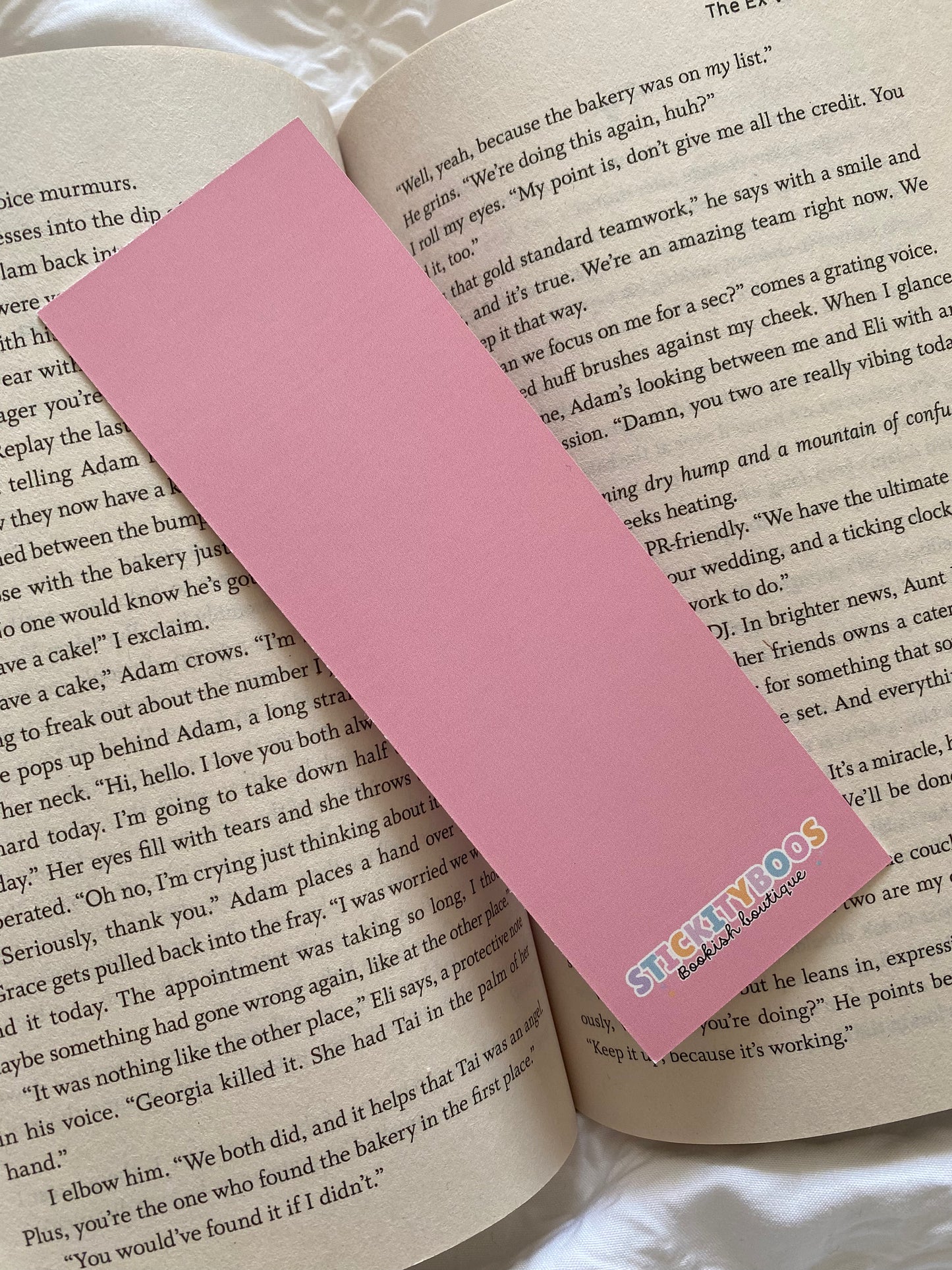 Pink Cowboy Romance Book Club Bookmark